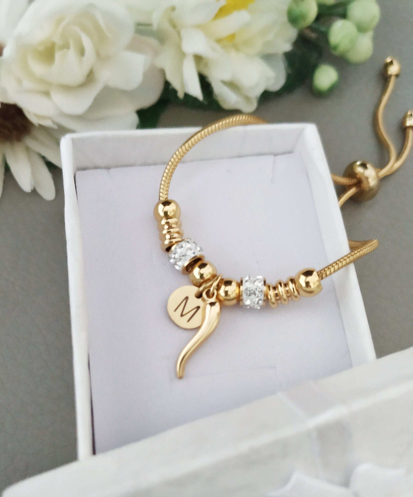 Customized Italy Horn Lucky Chili Bracelet