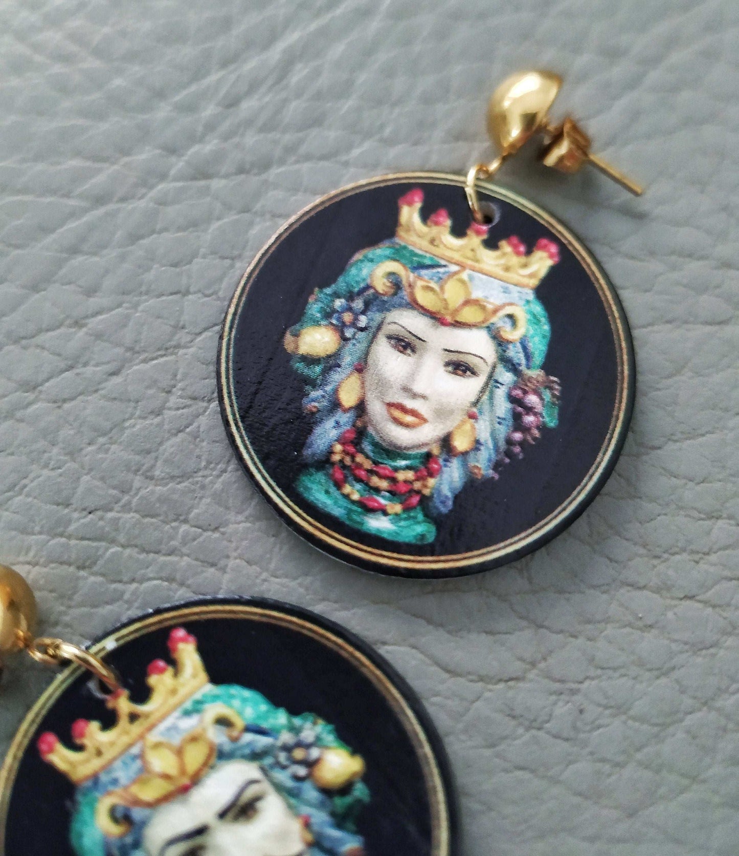 Sicilian Moor's Head Earrings
