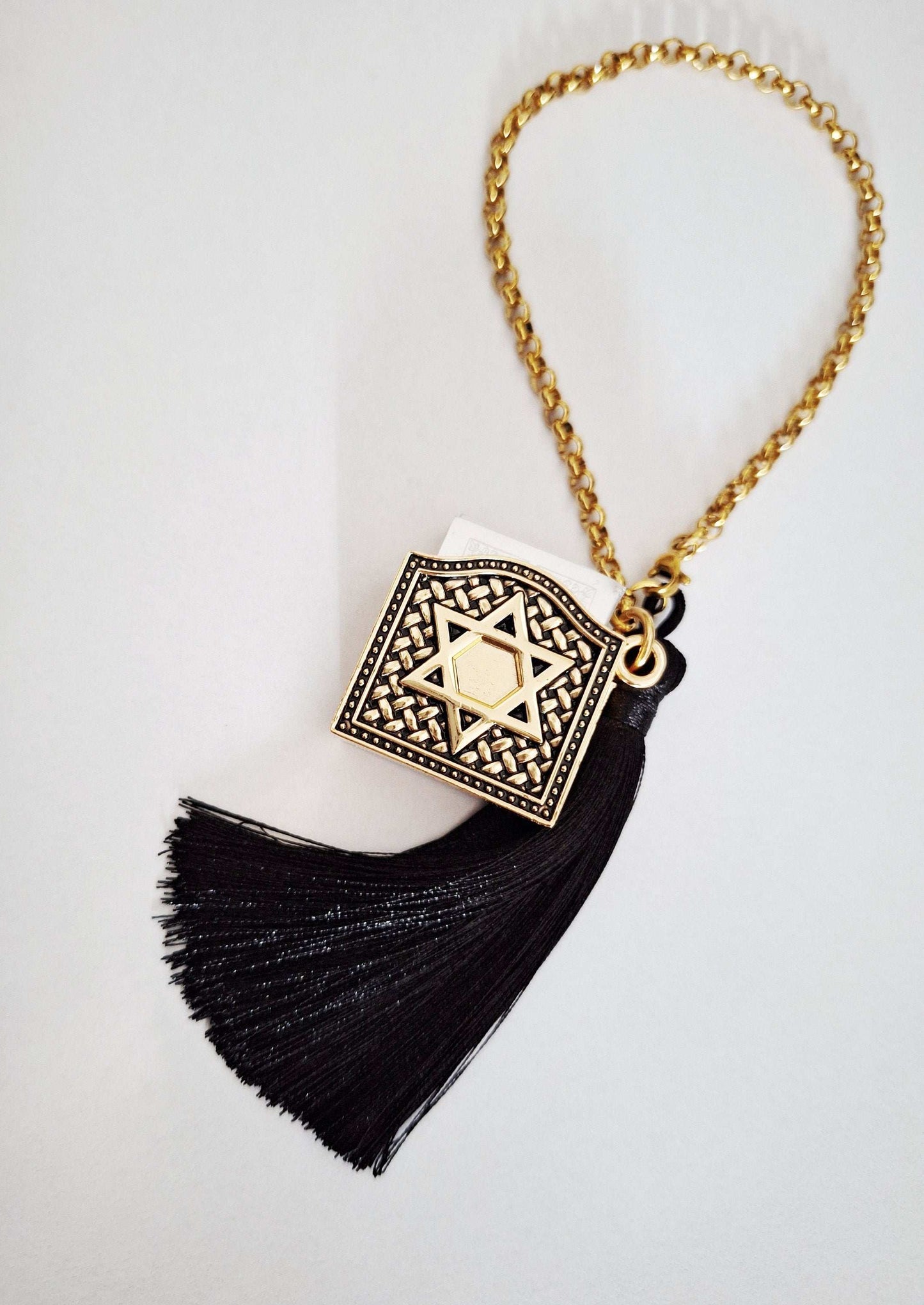 TEHILLIM Car Charm, Magen David Judaica Gift