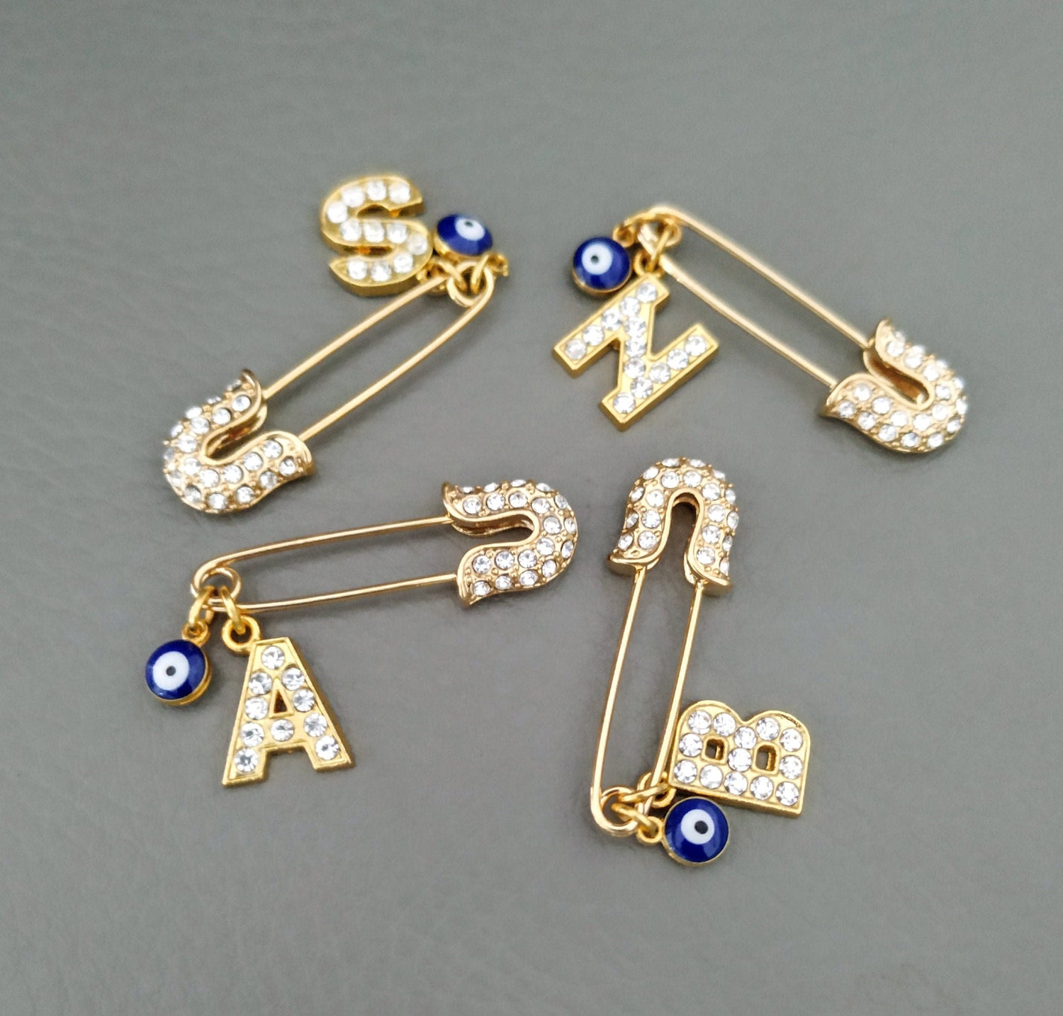 evil eye personalized pins