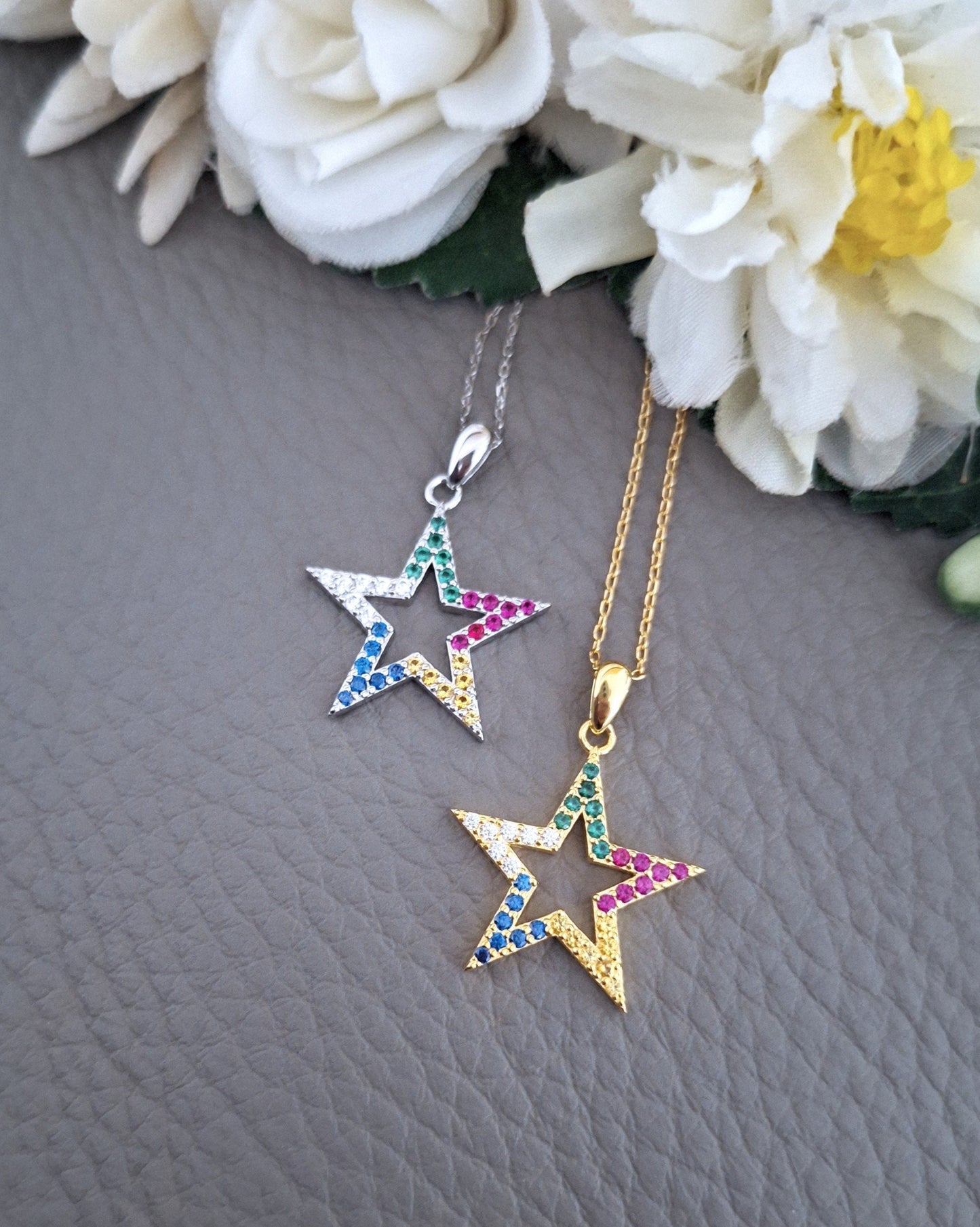 DRUZE Star Necklace in 925 Sterling