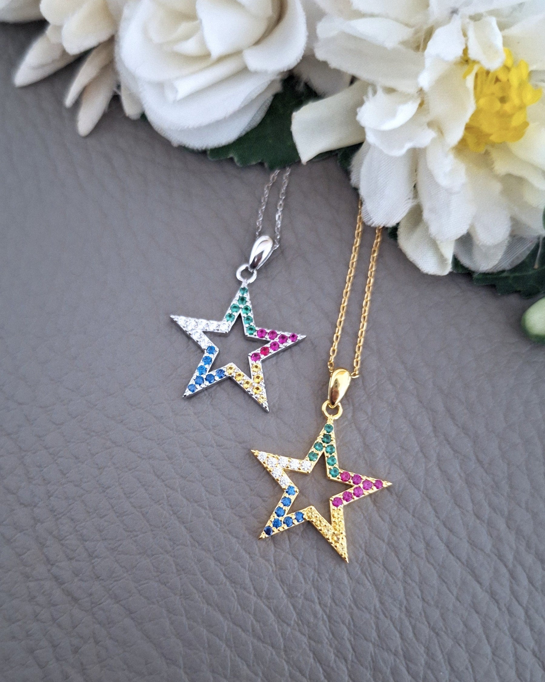 DRUZE Star Necklace in 925 Sterling