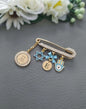 Priestly Blessing Jewish Stroller Pin, Personalized Bris Gift