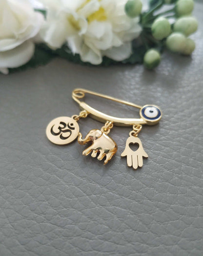 Lucky Elephant Om Pin