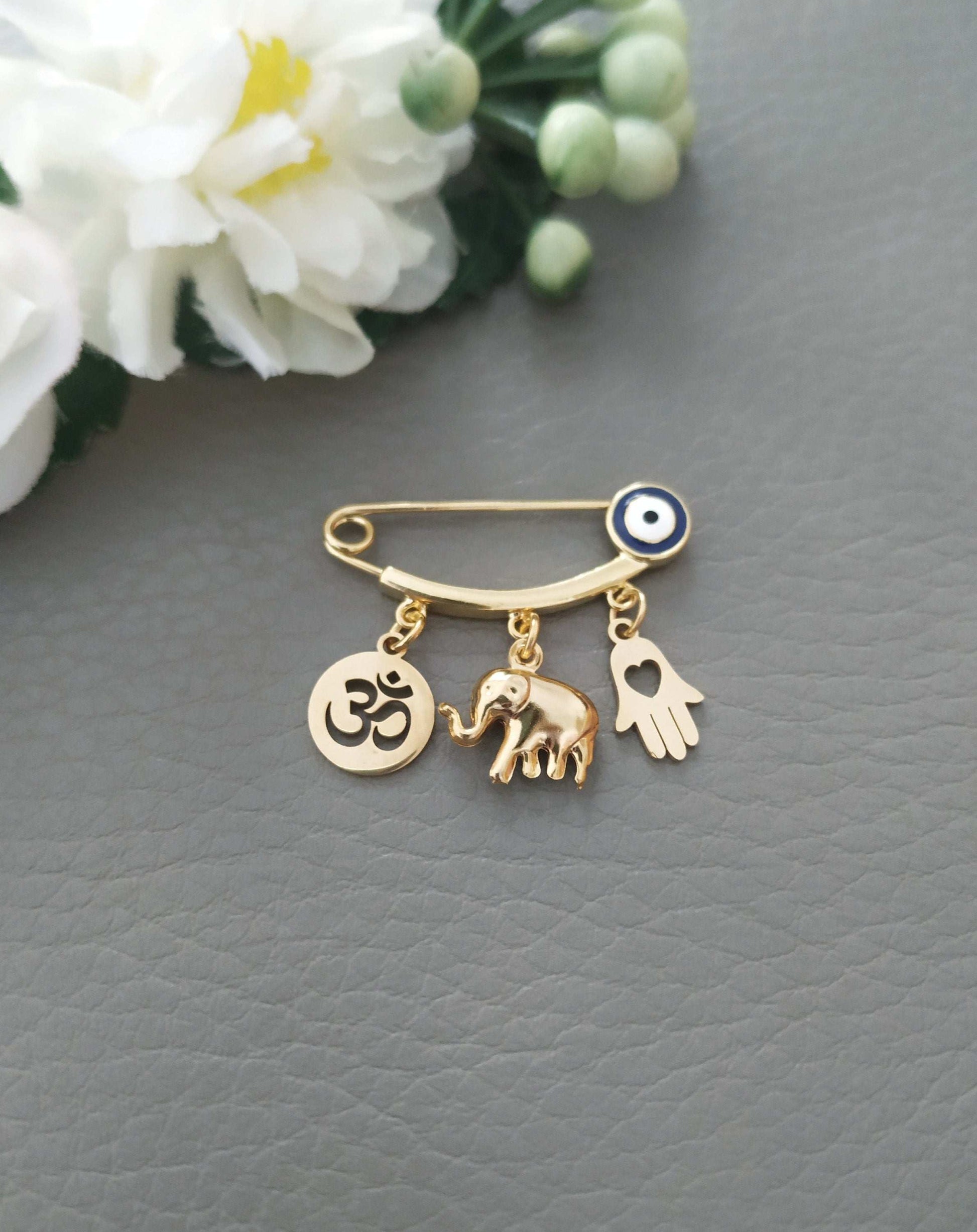 Lucky Elephant Om Pin