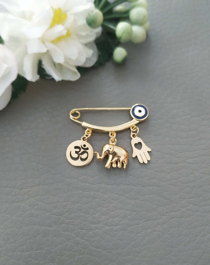 Lucky Elephant Om Pin