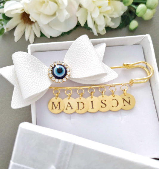 Evil Eye Pin Custom Personalized with full Name