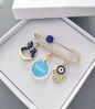 Customized Swarowsky crystal Baby Pin, Engraved Name Brooch