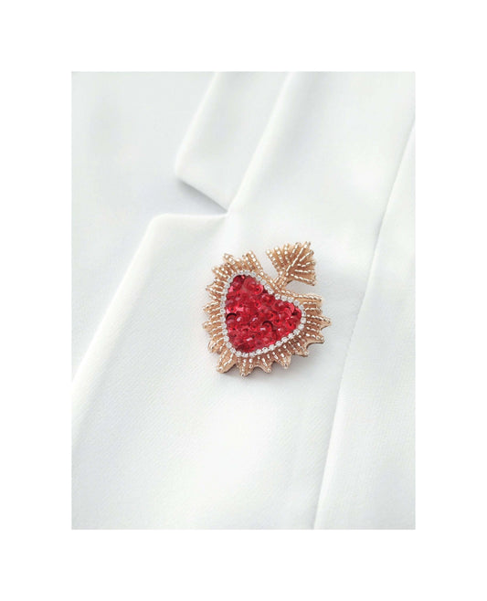 Sacred Heart Pin Brooch