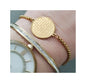 Double Sided Armenian Bracelet, Hayr Mer Lords Prayer Gold Bangle