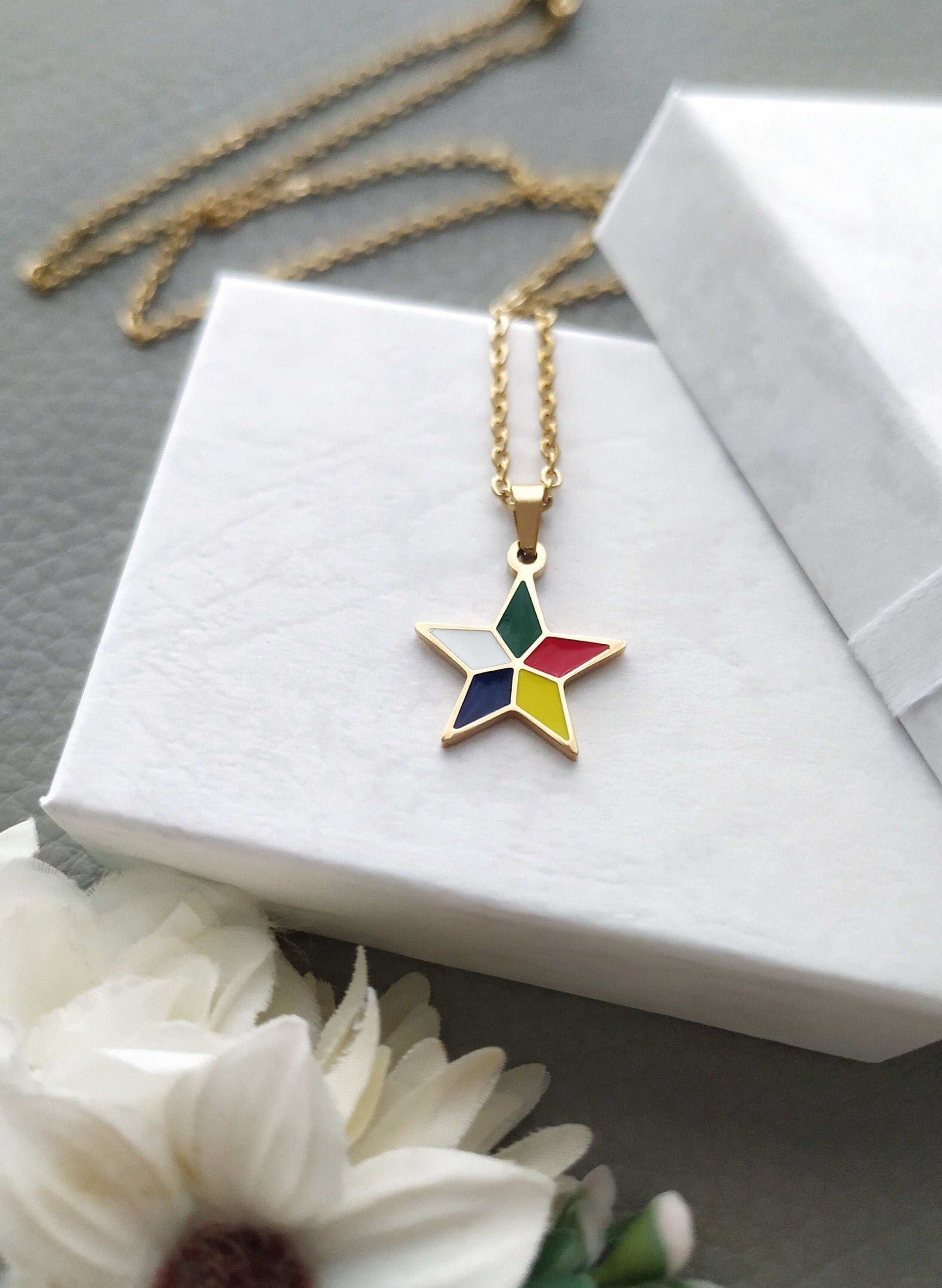Druze Faith Five Pointed Star Necklace Pendant Jewelry