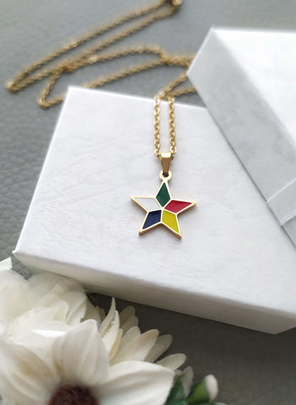 Druze Faith Five Pointed Star Necklace Pendant Jewelry