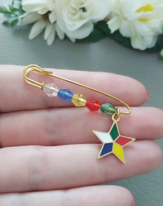 Druze Star Pin Brooch, Druze Faith Jewelry Gift