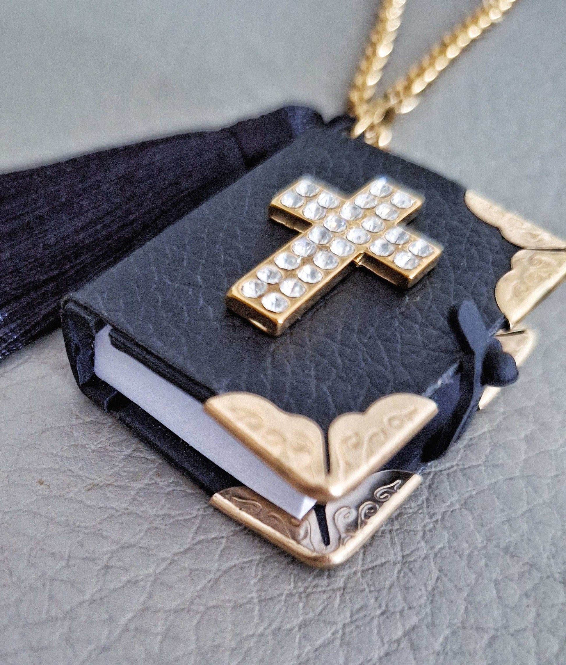 Fancy Mini Bible Car Charm