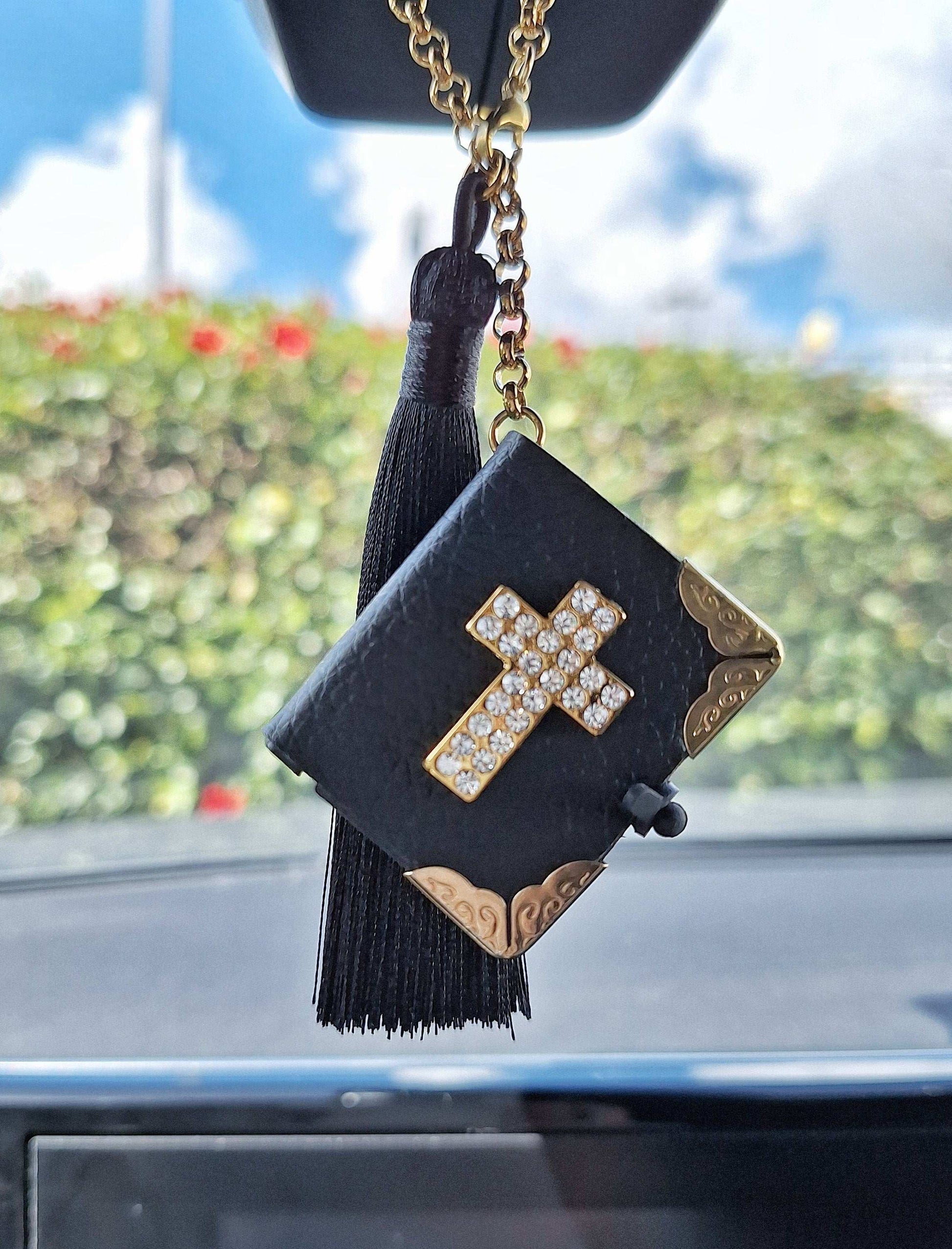 Fancy Mini Bible Car Charm