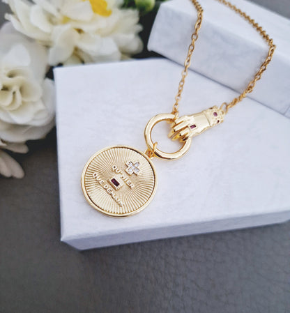 Plus QU'HIER Que Demain Pendant, Valentine's Day Gift Jewelry Necklace, Augis Inspired