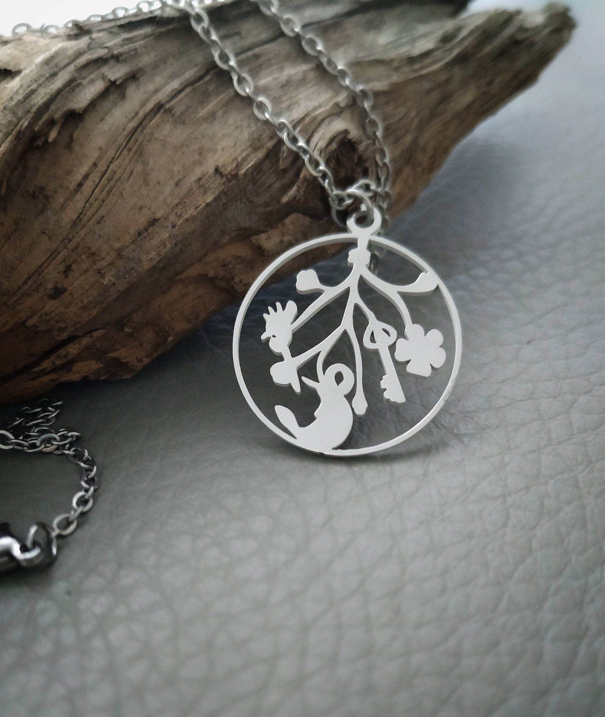 Cimaruta Necklace in Stainless Steel, Doesn't Tarnish