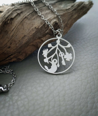 Cimaruta Necklace in Stainless Steel, Doesn't Tarnish