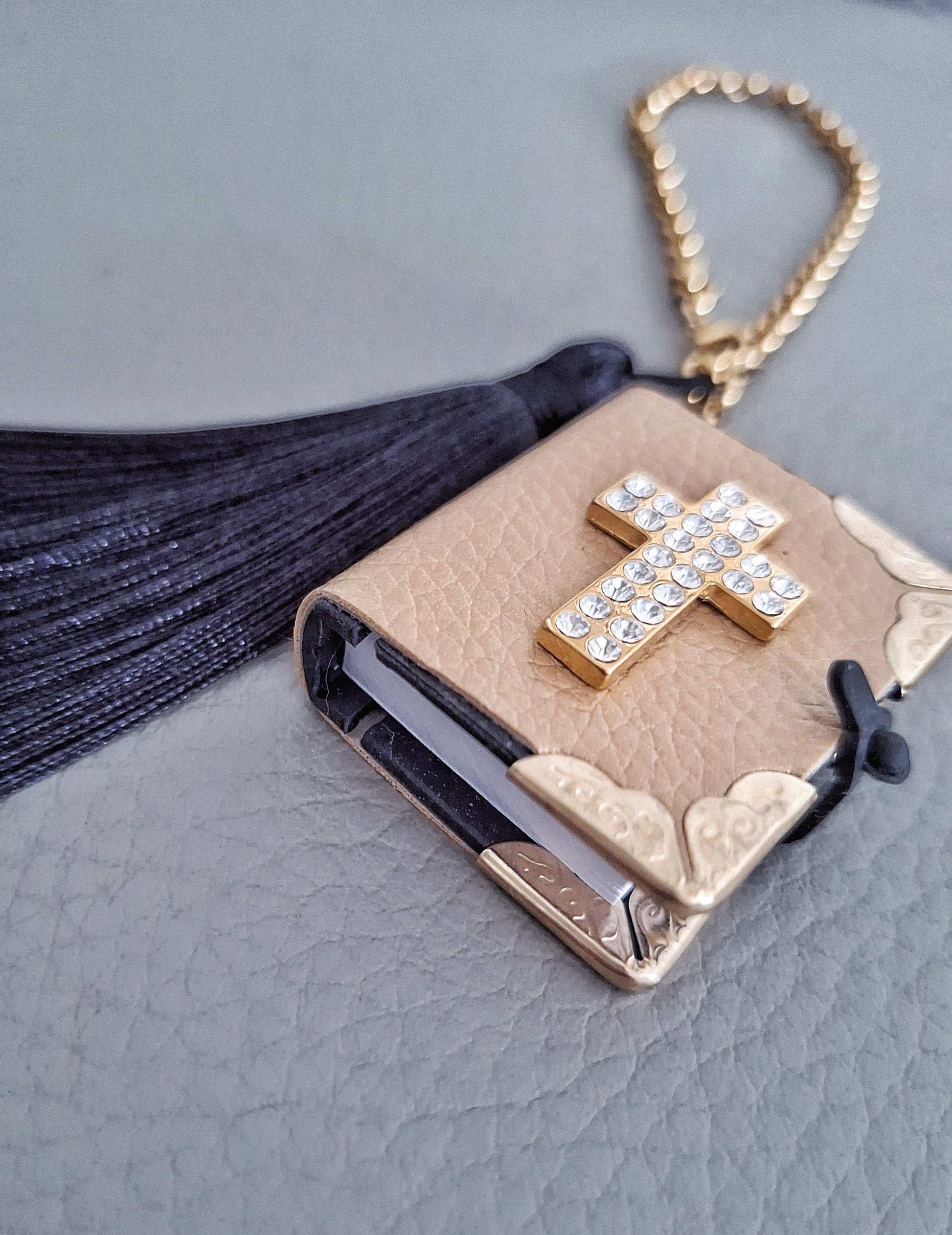 Fancy Mini Bible Car Charm