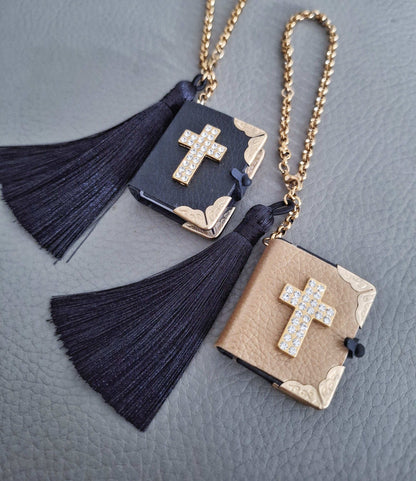 Fancy Mini Bible Car Charm