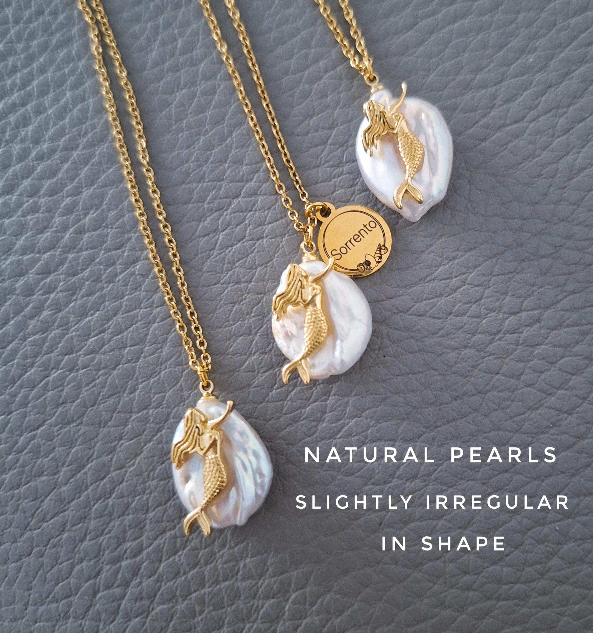 Mermaid of Sorrento Necklace, Mediterranean Mythology, Italian Inspired Jewelry