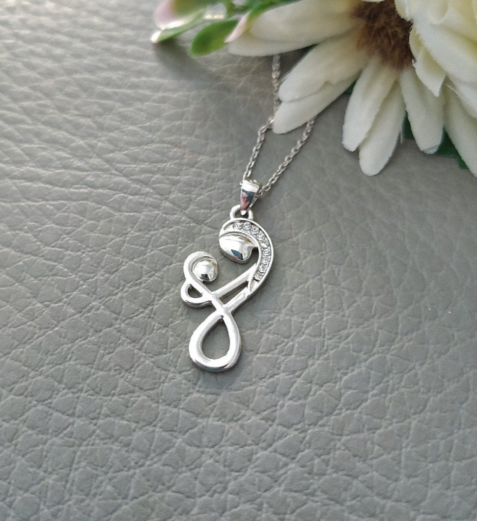Mother and Child Necklace 925 Sterling Silver, Mommy and Baby Pendant, New Mom Necklace, Mother Gift, New Parents Gift, Mother&#39;s Day Gifts
