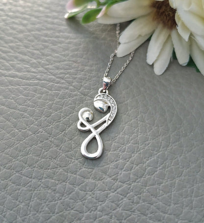 Mother and Child Necklace 925 Sterling Silver, Mommy and Baby Pendant, New Mom Necklace, Mother Gift, New Parents Gift, Mother&#39;s Day Gifts