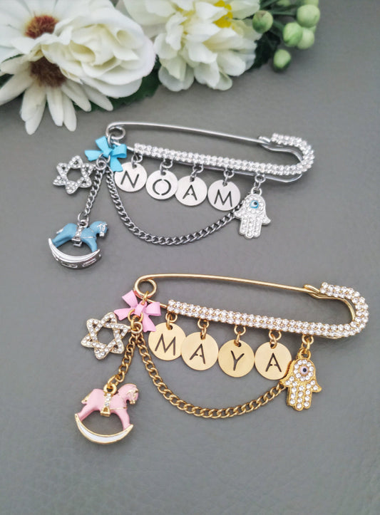 Custom Name Pin, Personalized Baby Gift